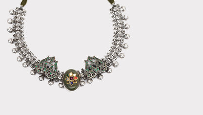 Refined Silver Necklace by Sangeeta Boochra