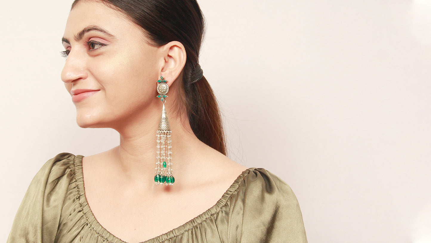 Sangeeta Boochra Silver Earrings