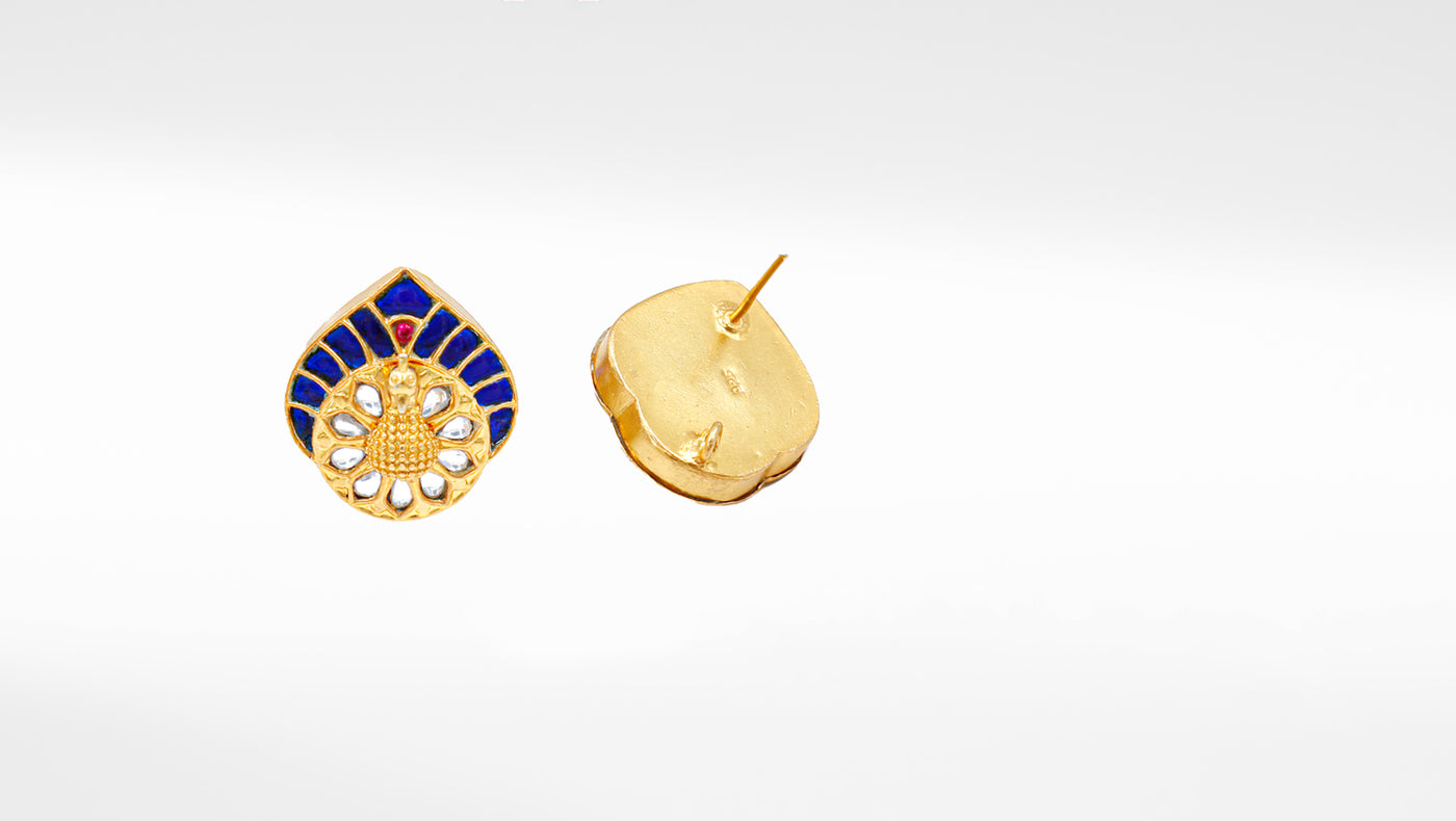 Handcrafted 24K Gold-Plated Silver Earrings