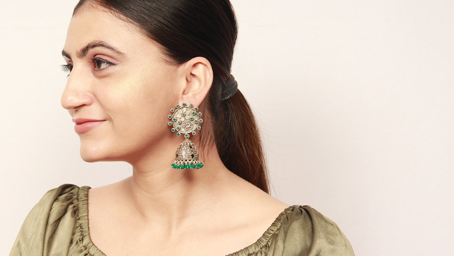 Sangeeta Boochra Silver Earrings