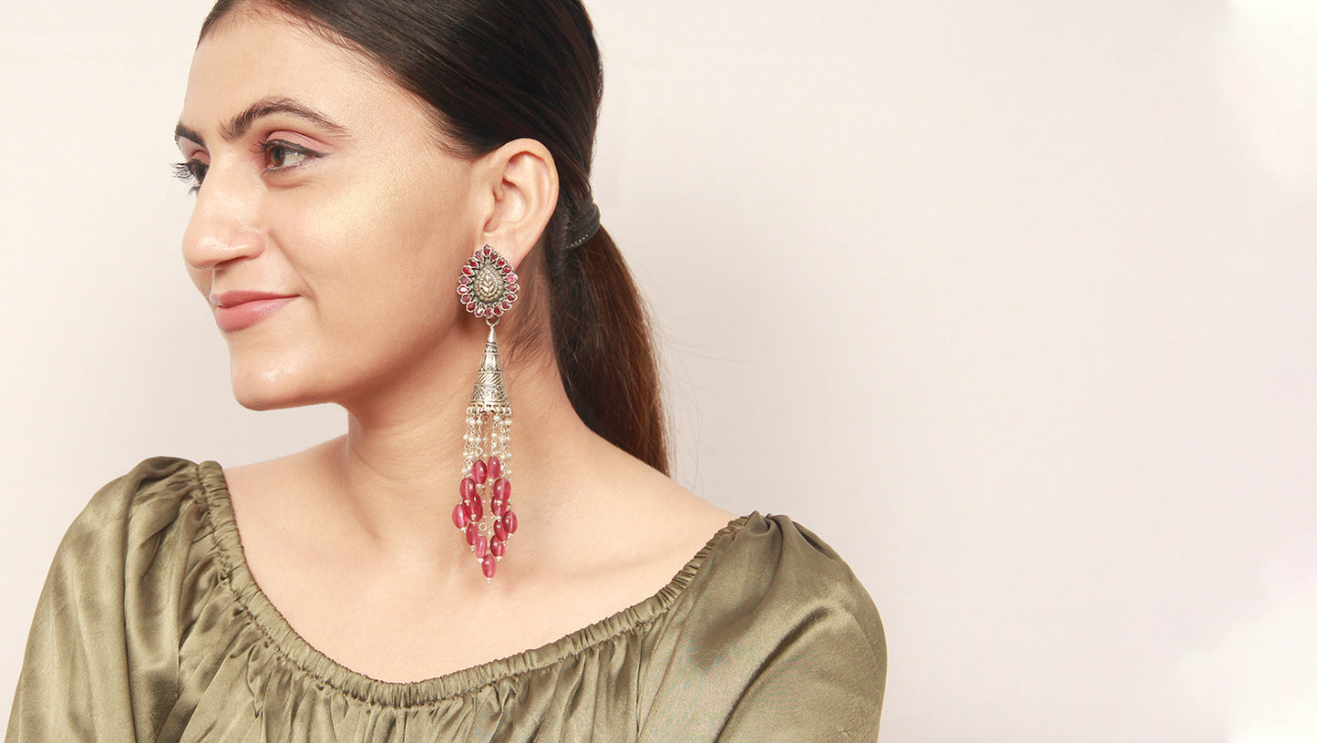 Sangeeta Boochra Silver Earrings