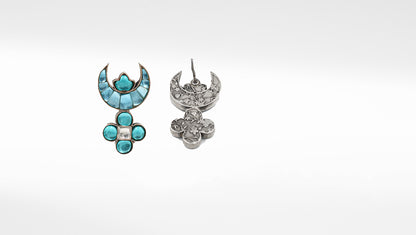 Silver Advika Handmade Earring