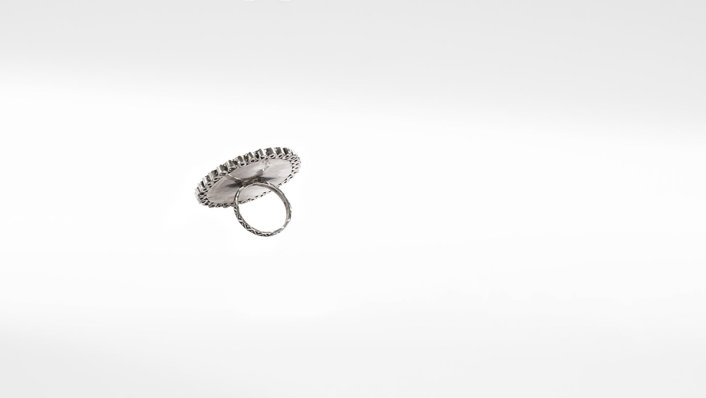 Sangeeta Boochra Silver Ring