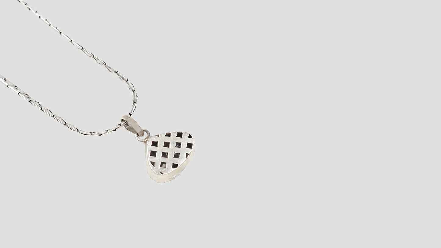 Ethereal Glow: Sangeeta Boochra Moissanite Silver Pendant & Earrings