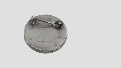 Sangeeta Boochra Heritage Floral Silver Brooch – Oxidised Finish
