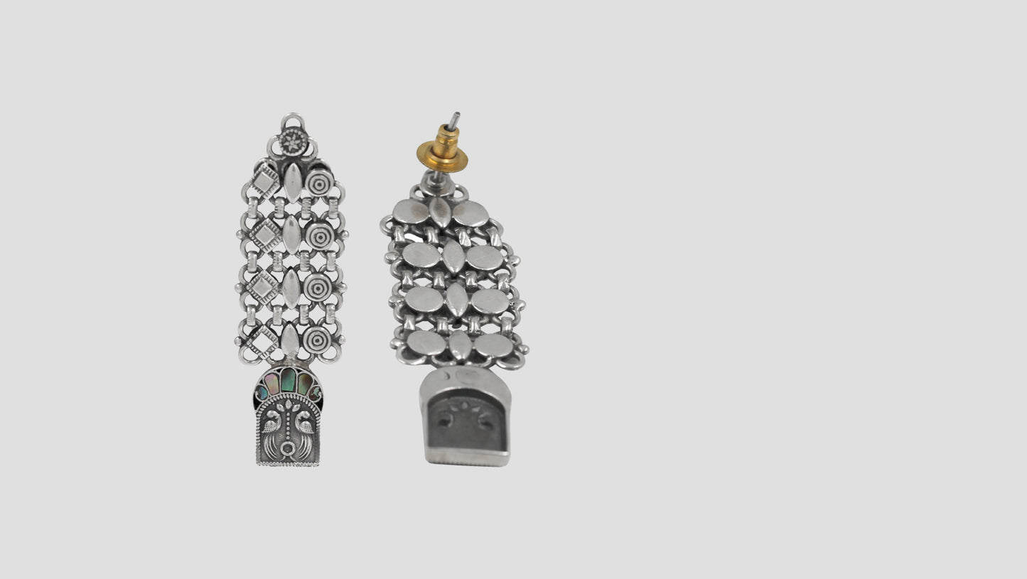 Sangeeta Boochra Handcrafted Heritage Silver Earrings