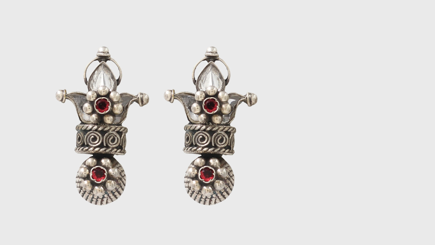 Refined Beauty: Sangeeta Boochra Silver Handmade Earrings