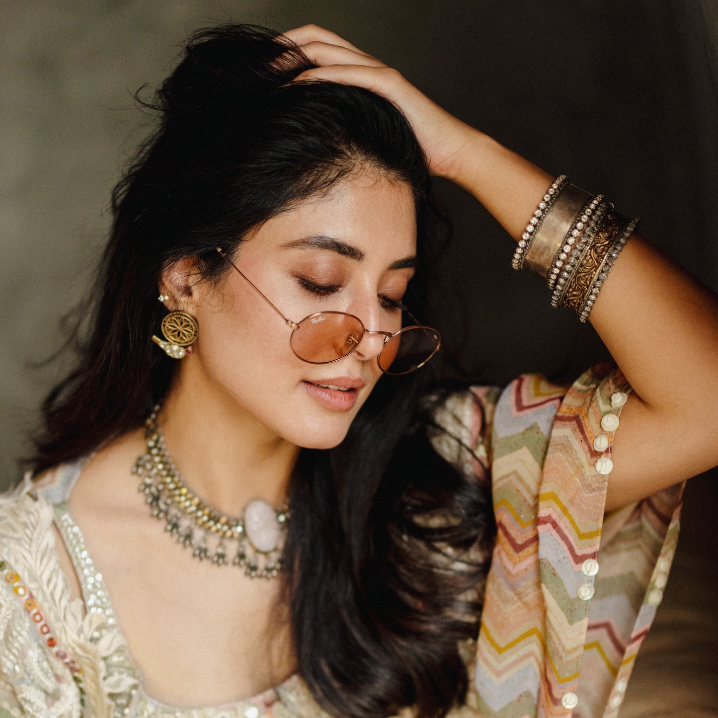 Ethereal Silver Statement | Worn by Kritika Kamra