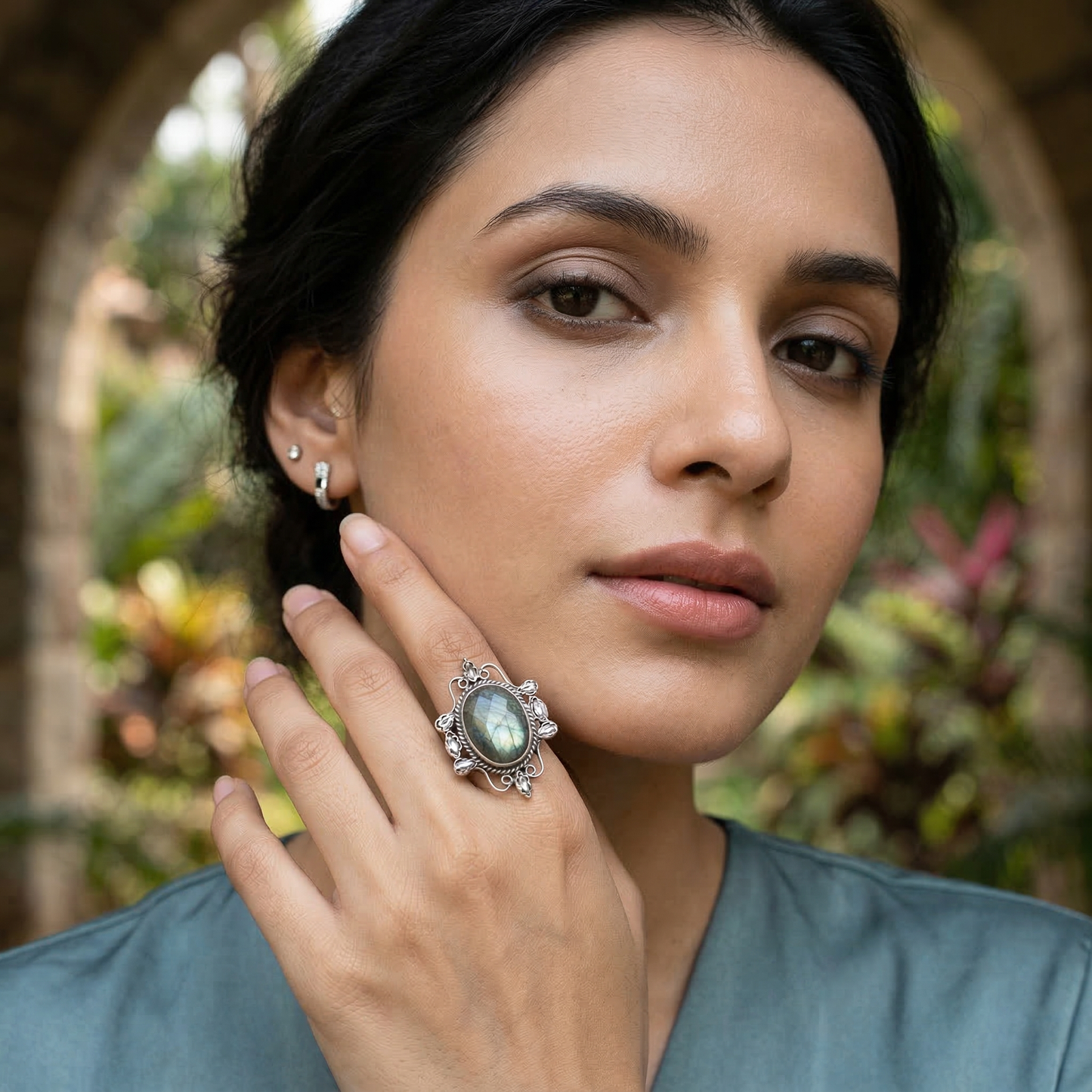 Sangeeta Boochra Mystic Glow Statement Ring