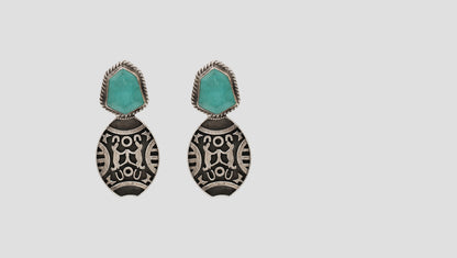 Sangeeta Boochra Handcrafted Oxidised Silver Statement Earrings