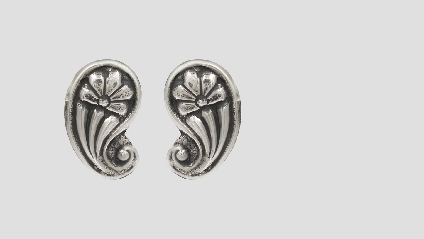 Sangeeta Boochra Handcrafted Oxidised Silver Studs