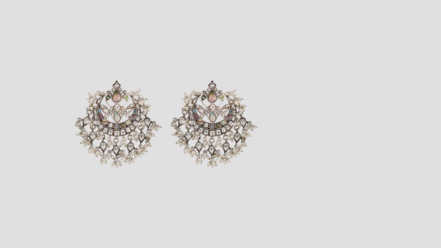 Sangeeta Boochra Heritage Pearl & Kundan Statement Earrings