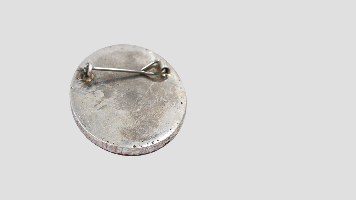 Handcrafted Silver Floral Motif Brooch with Pink Stone Detailing | Sangeeta Boochra
