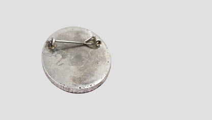 Handcrafted Silver Floral Motif Brooch with Pink Stone Detailing | Sangeeta Boochra