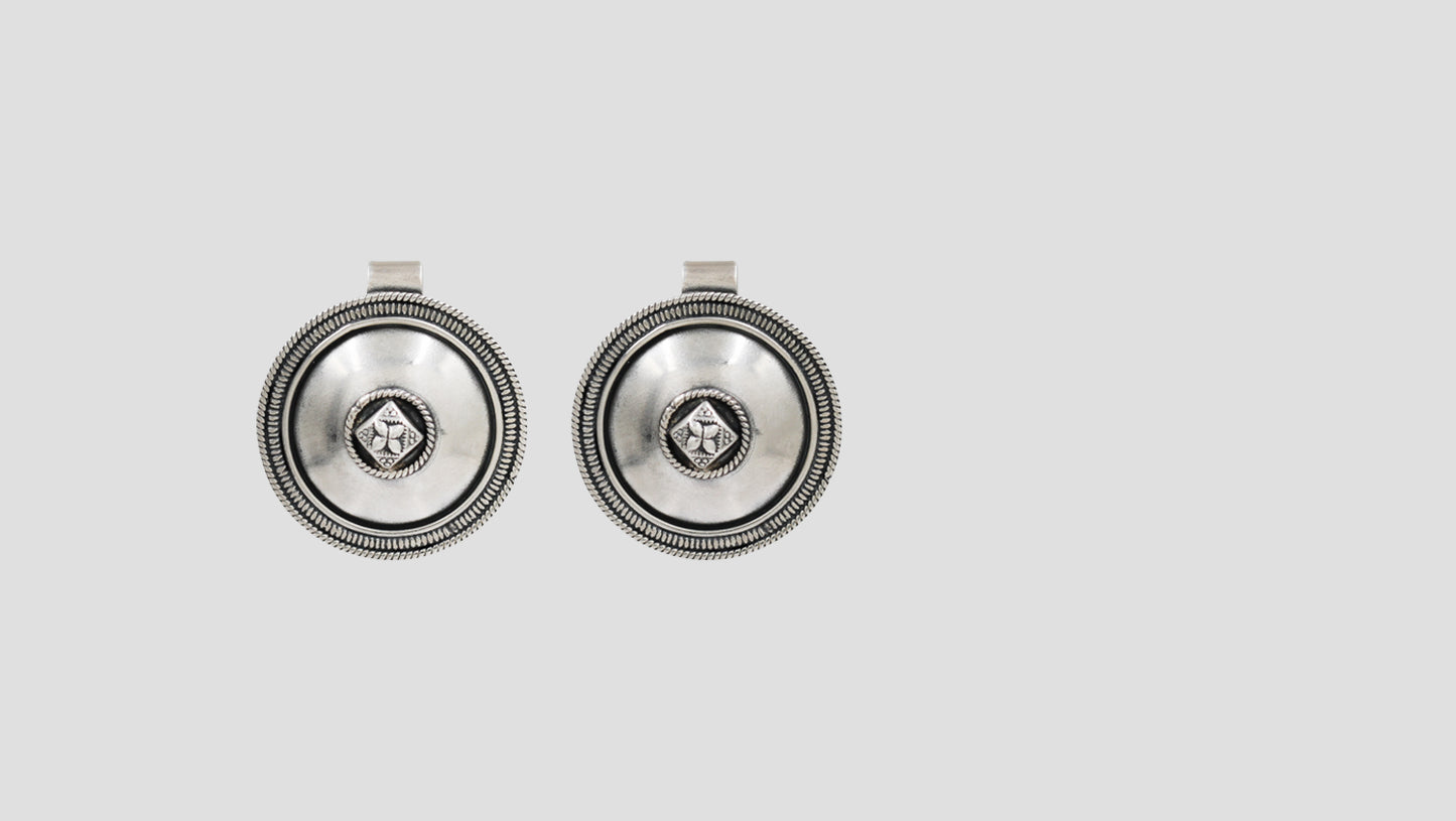 Sangeeta Boochra Tribal Charm Oxidised Silver Studs