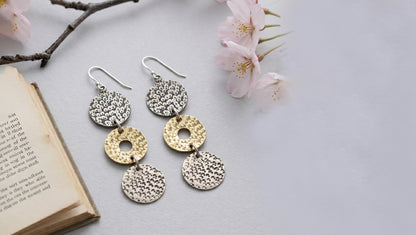 Sangeeta Boochra Artisan Dual Tone Statement Earrings