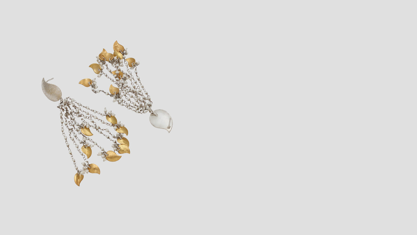 "Artisan Drops: Sangeeta Boochra’s Signature Silver Hanging Earrings "