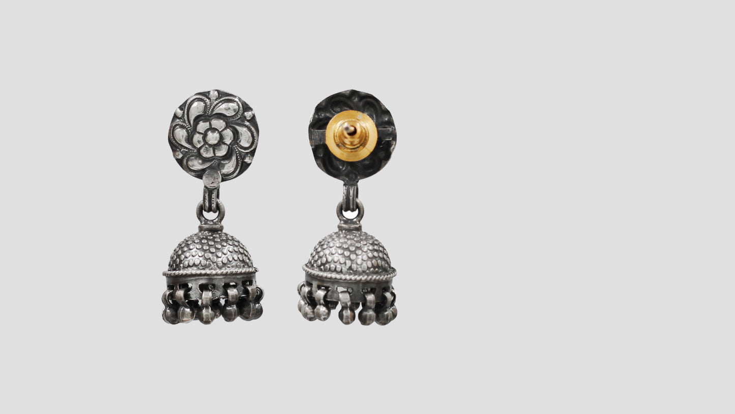 Sangeeta Boochra Traditional Floral Jhumka Earrings