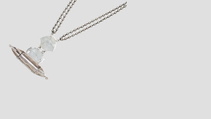 "Heritage Charm: Sangeeta Boochra Handcrafted Silver Pendant"