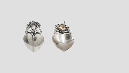 Sangeeta Boochra Classic Oxidised Silver Earrings