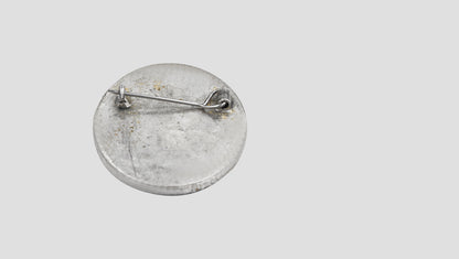 Handcrafted Silver Floral Motif Brooch with White Stone Border | Sangeeta Boochra