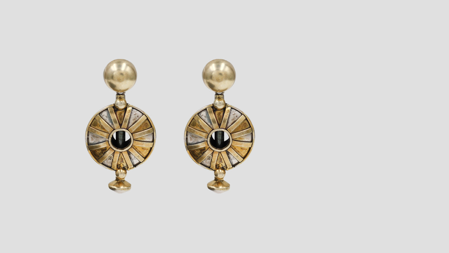 Sangeeta Boochra Antique Finish Dual Tone Earrings