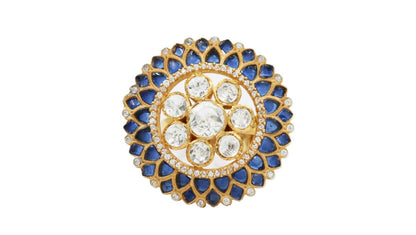 Elegant Simplicity: Sangeeta Boochra Gold-Plated Handmade Ring