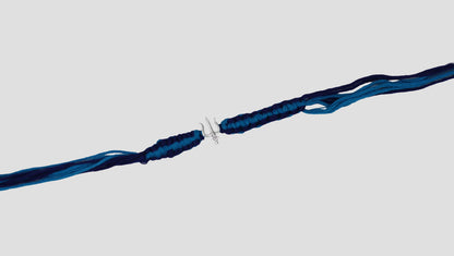 925 Sterling Silver Trishul Rakhi with Blue Thread | Sangeeta Boochra