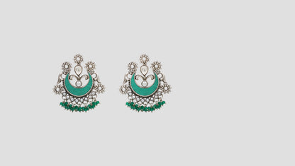 Sangeeta Boochra Handcrafted Tribal Chandbali Earrings