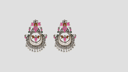Sangeeta Boochra Heritage Enamel Statement Earrings