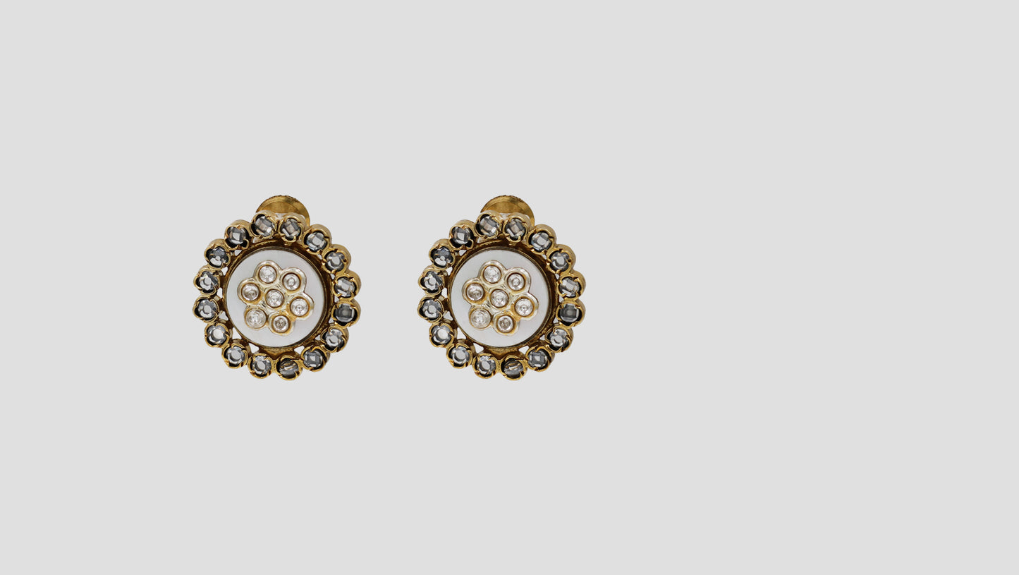 Sangeeta Boochra Heritage Silver Stud Earrings