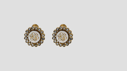 Sangeeta Boochra Heritage Silver Stud Earrings
