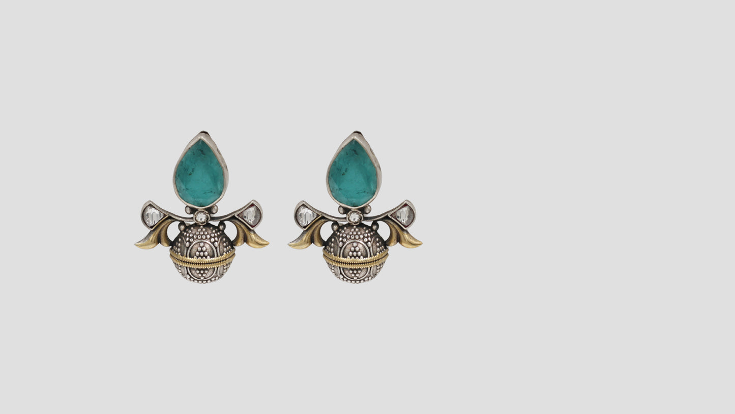 Sangeeta Boochra Heritage Dual Tone Earrings