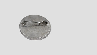 Handcrafted Oxidised Silver Classic Floral Brooch with Sparkling Stone Detailing | Sangeeta Boochra