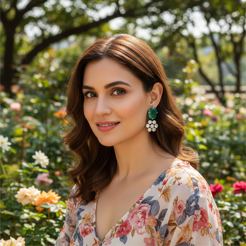 Handmade Silver Floral Necklace Set – Sangeeta Boochra