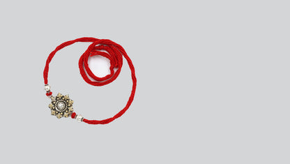 Sangeeta Boochra "925 Sterling Silver Rakhi: Timeless Bond"