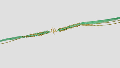 Designer Sterling Silver Trishul Rakhi | Sangeeta Boochra
