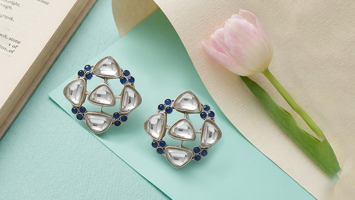 Sangeeta Boochra Heritage Kundan Statement Earrings