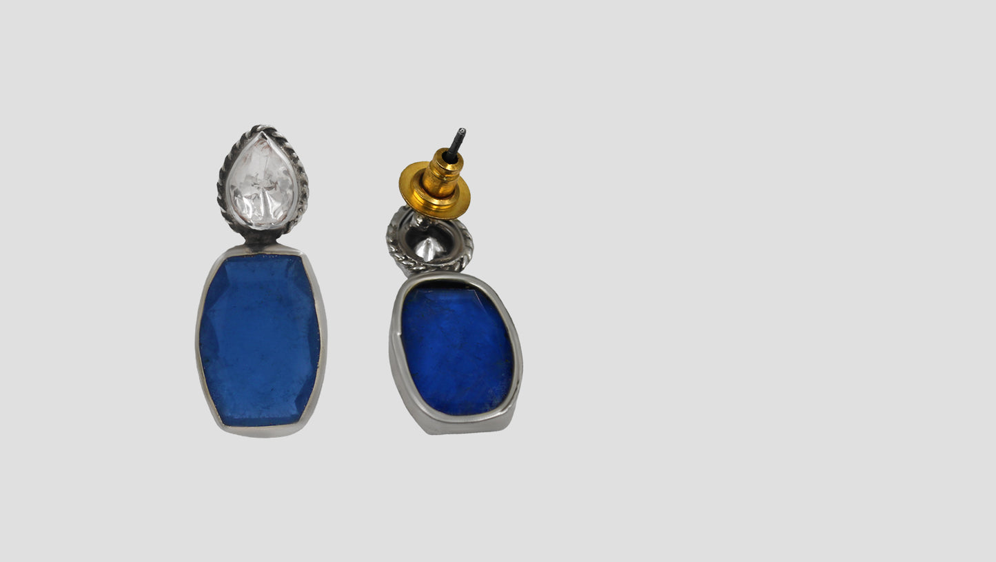 Sangeeta Boochra Classic Silver Earrings