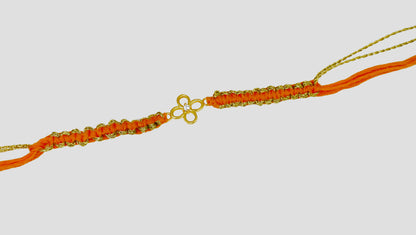 Minimal Floral Charm Silver Rakhi | Sangeeta Boochra