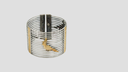 Sangeeta Boochra Dual-Tone Silver Statement Cuff