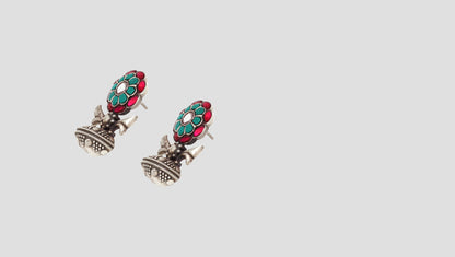 Elegant Polish: Handcrafted Silver Studs by Sangeeta Boochra