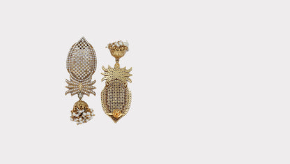 Eternal Elegance: Gold-Plated Silver Earrings by Sangeeta Boochra