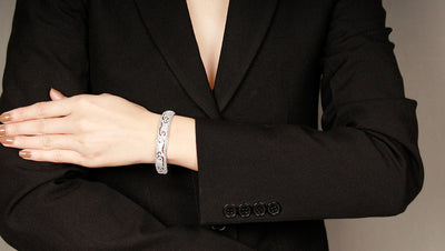 Yasmeen Silver Openable Bracelet