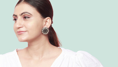 Suryamukhi Silver Earrings