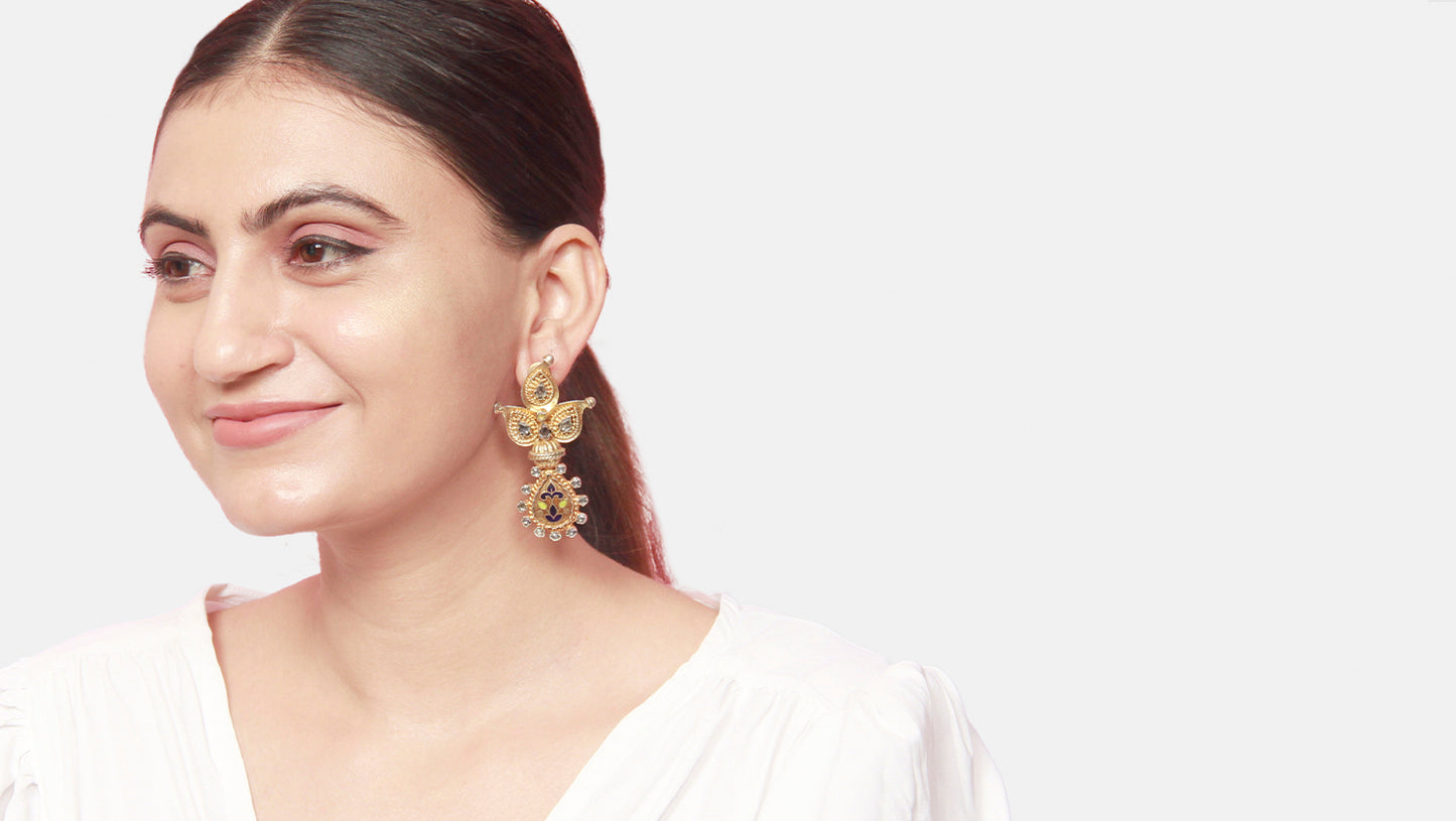 Gold Plated Silver Earrings