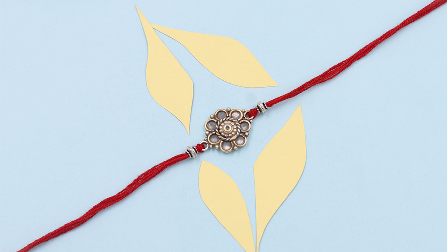 Sangeeta Boochra "925 Sterling Silver Rakhi: Timeless Bond"