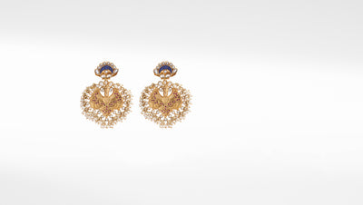 Sangeeta Boochra Silver Earrings With 24K Gold Plating