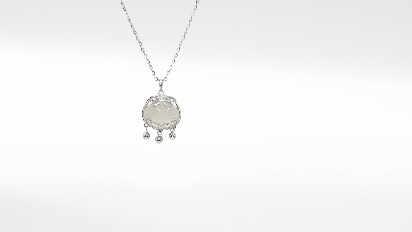 Sangeeta Boochra Silver-Plated CZ Pendant & Chain