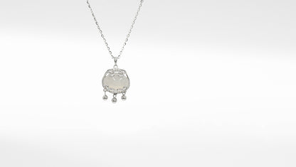 Sangeeta Boochra Silver-Plated CZ Pendant & Chain